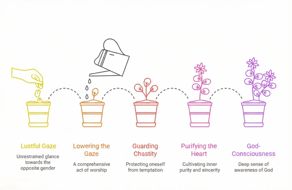 Wisdom of lowering the Gaze Wisdom of lowering the Gaze